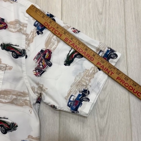 Cotton Traders Sport Men's XL Vintage Car Short Sleeve Button Up - Picture 6 of 7